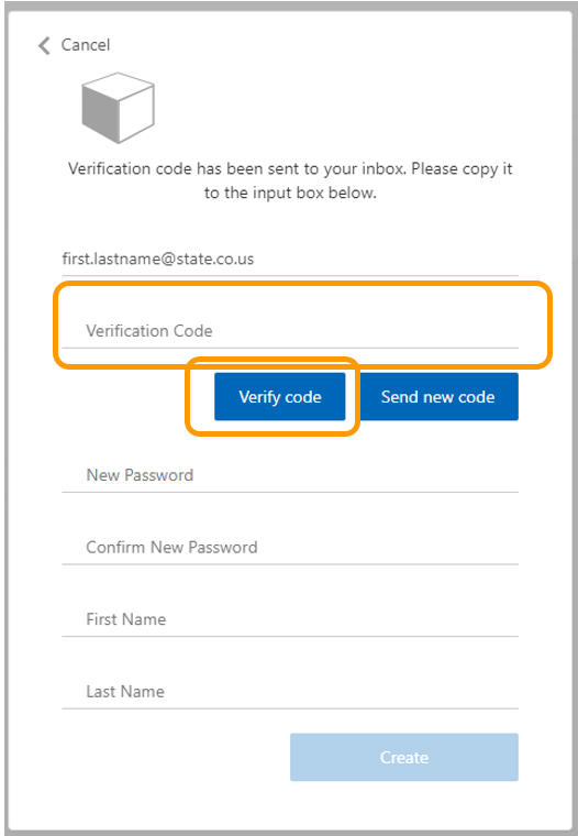 Account Login Verification Form