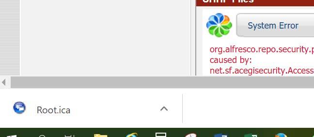 Zoomed in screenshot of the "Root" download icon.